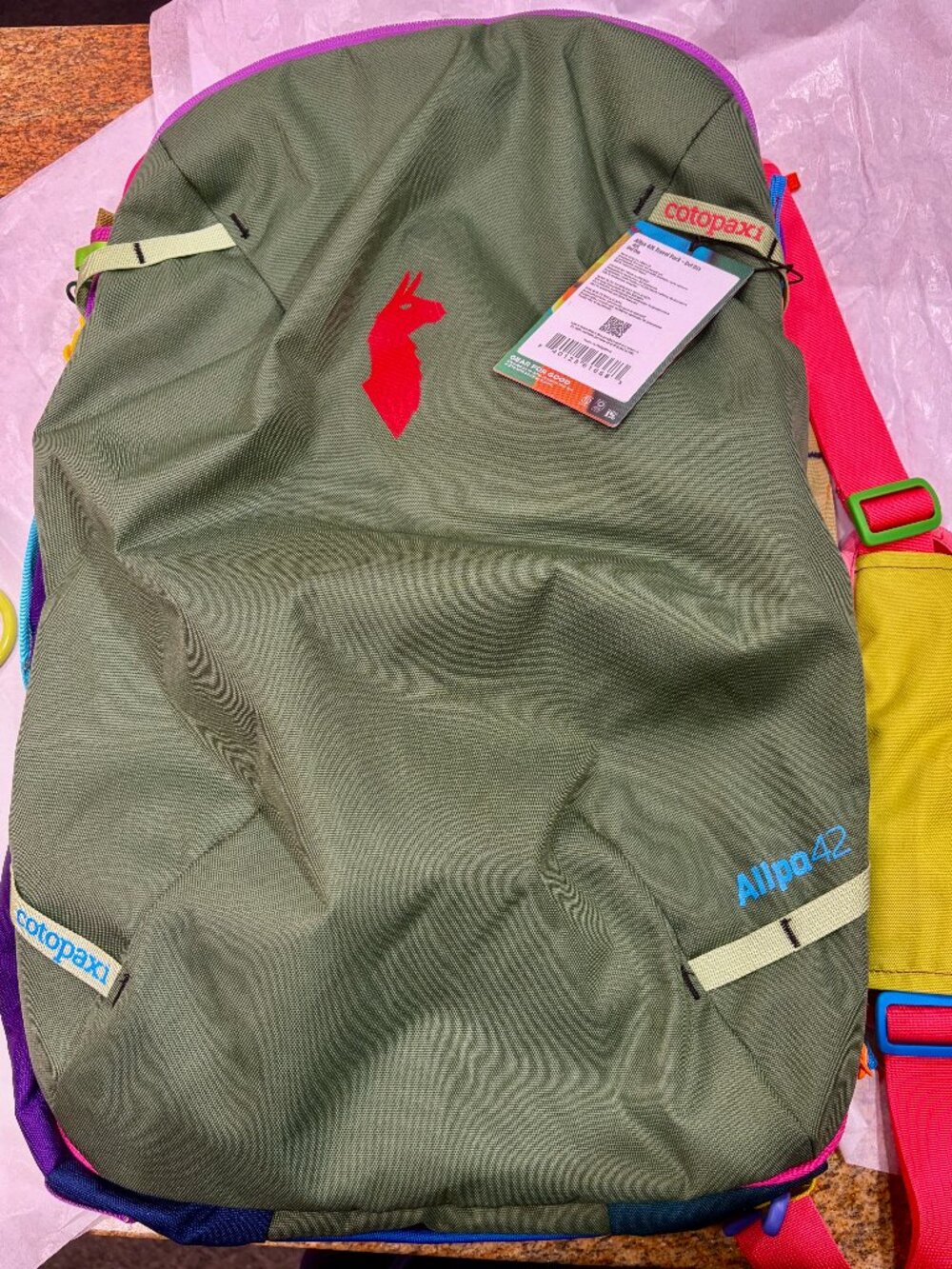 NWT Cotopaxi Allpa 42L Travel Backpack Bag Hiking Carryon Gear Camping w Cover